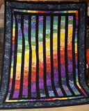 A graduated color quilt